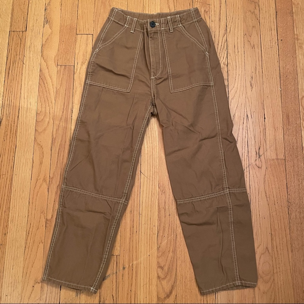 H&M High Rise Brown Cargo Pants